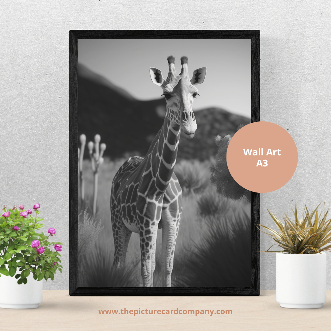 The monochrome wild animal’s collection - the Giraffe