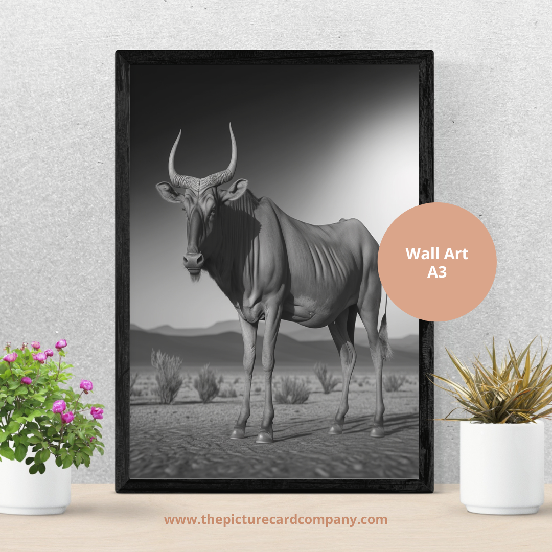 The monochrome wild animal’s collection - the Wildebeest