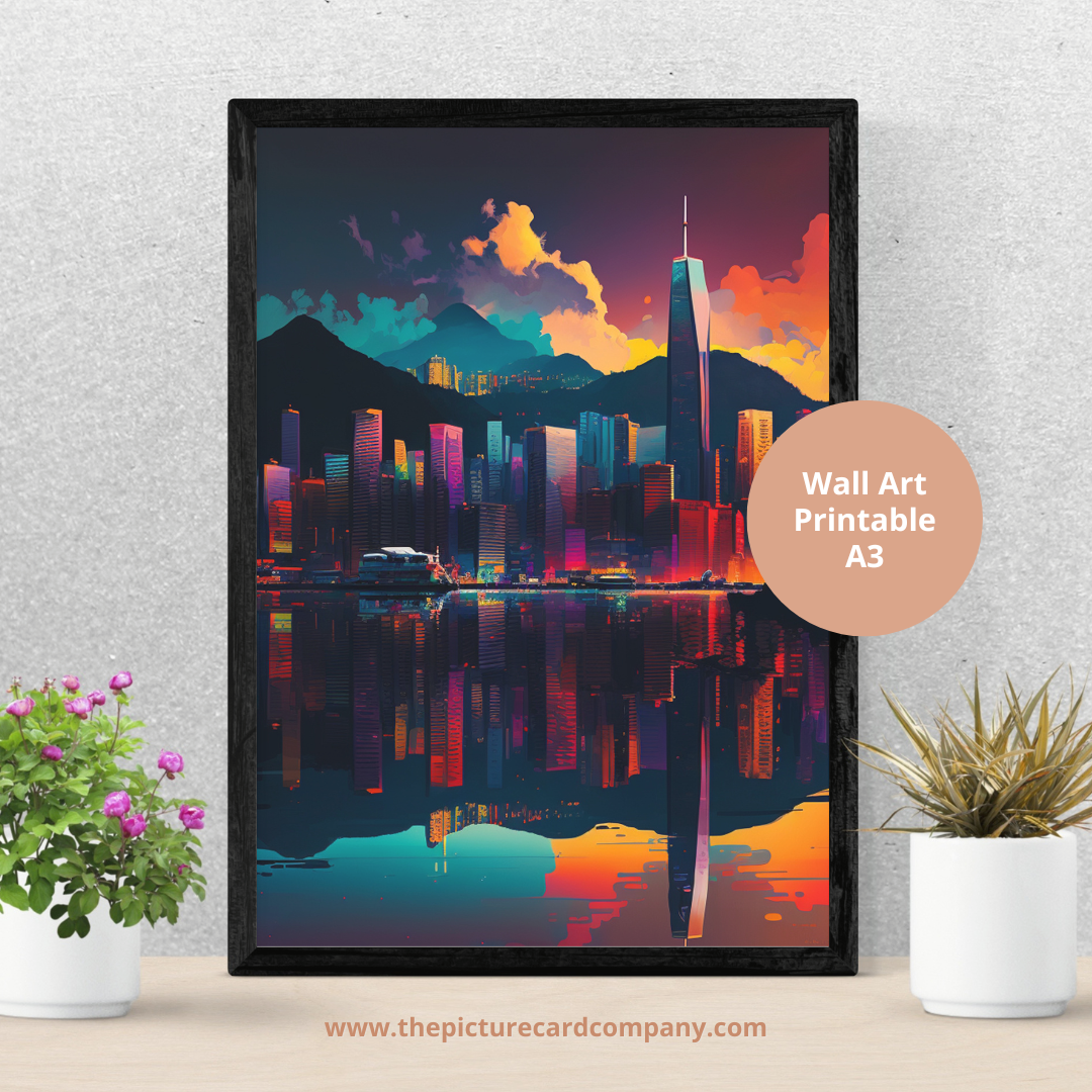 Hong Kong themed - The island skyline