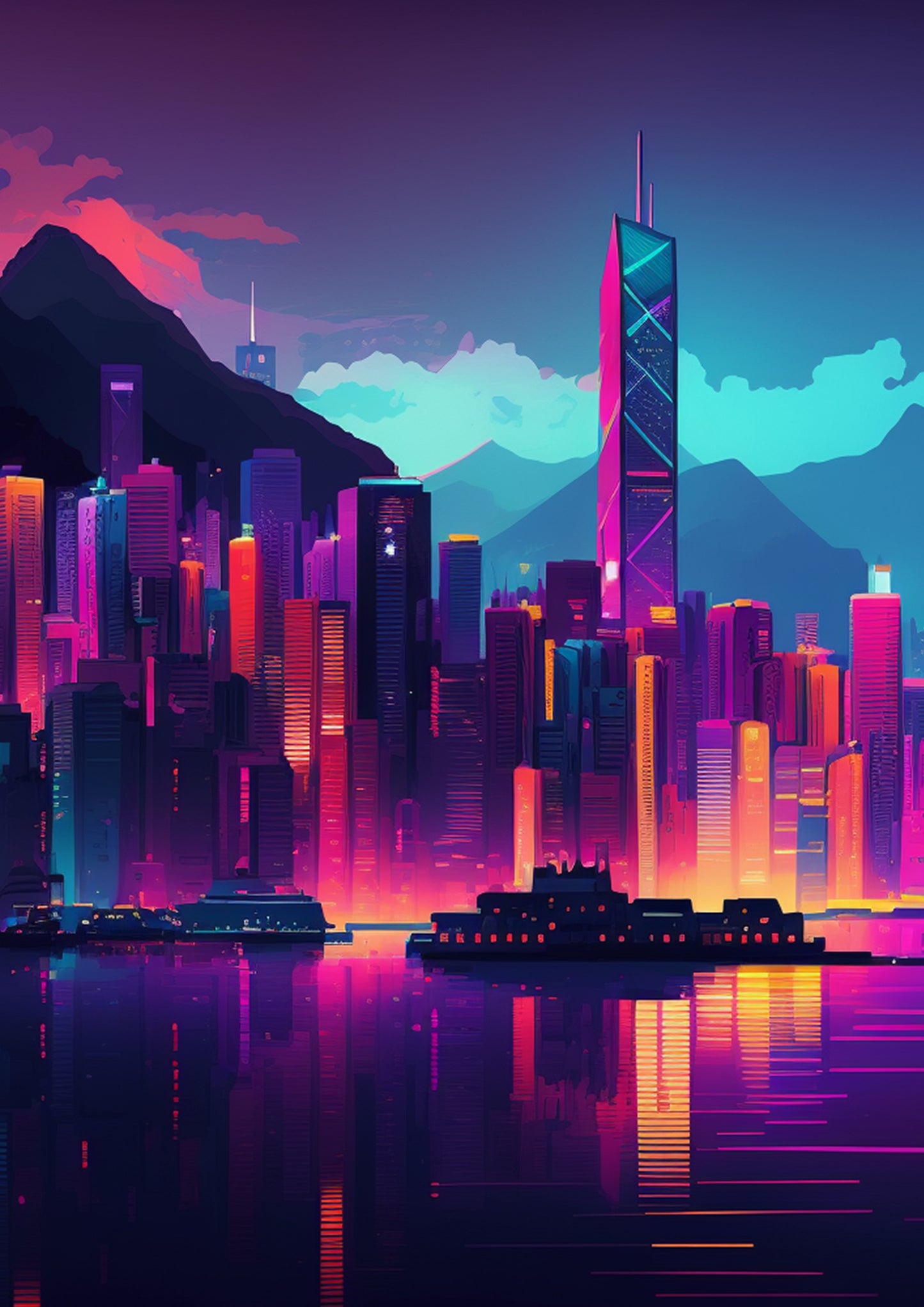 Hong Kong themed - Skyline