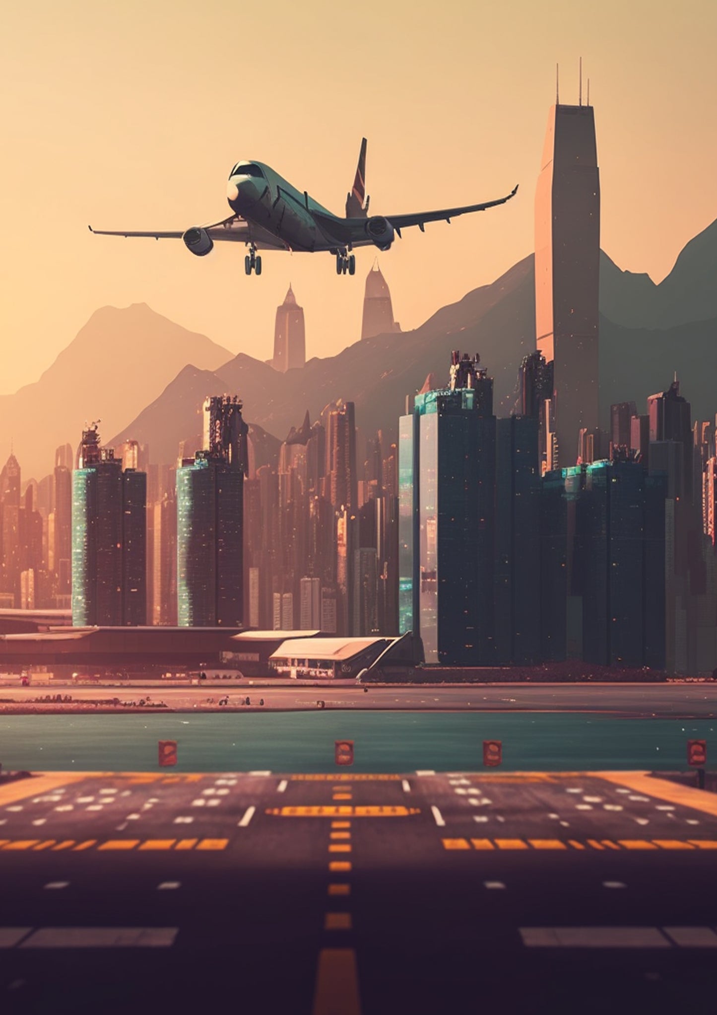 Hong Kong themed - Kai Tak airport