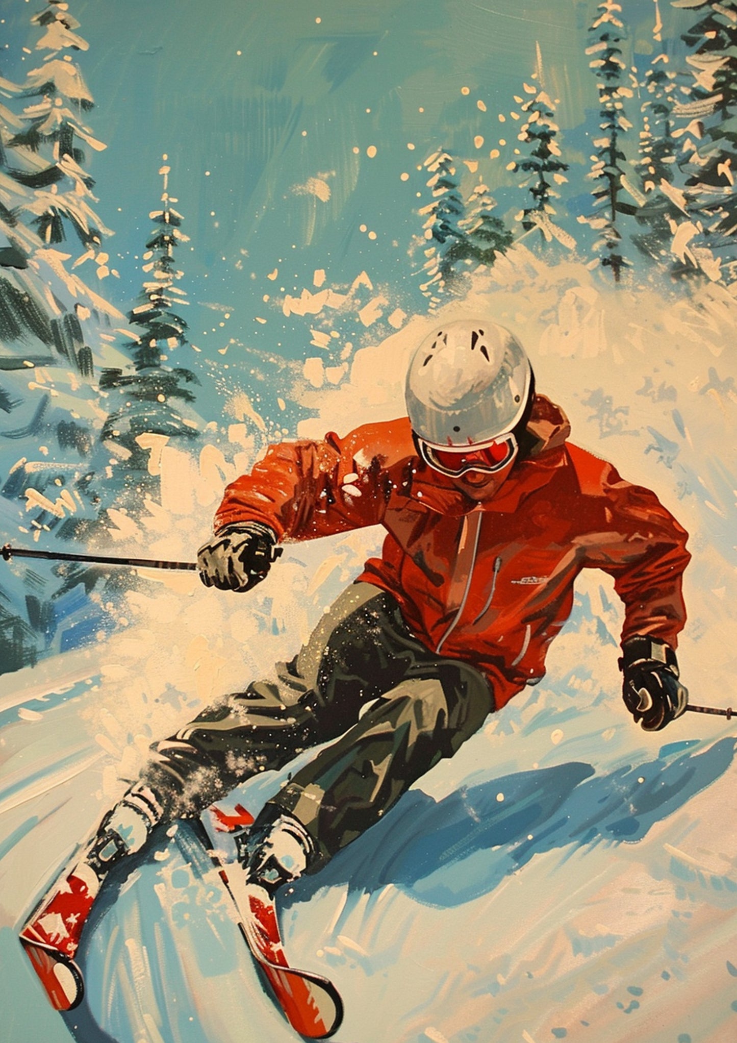 Retro Sports - Skiing 02