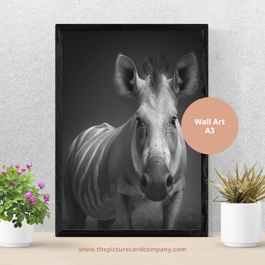 The monochrome wild animal’s collection - the Warthog