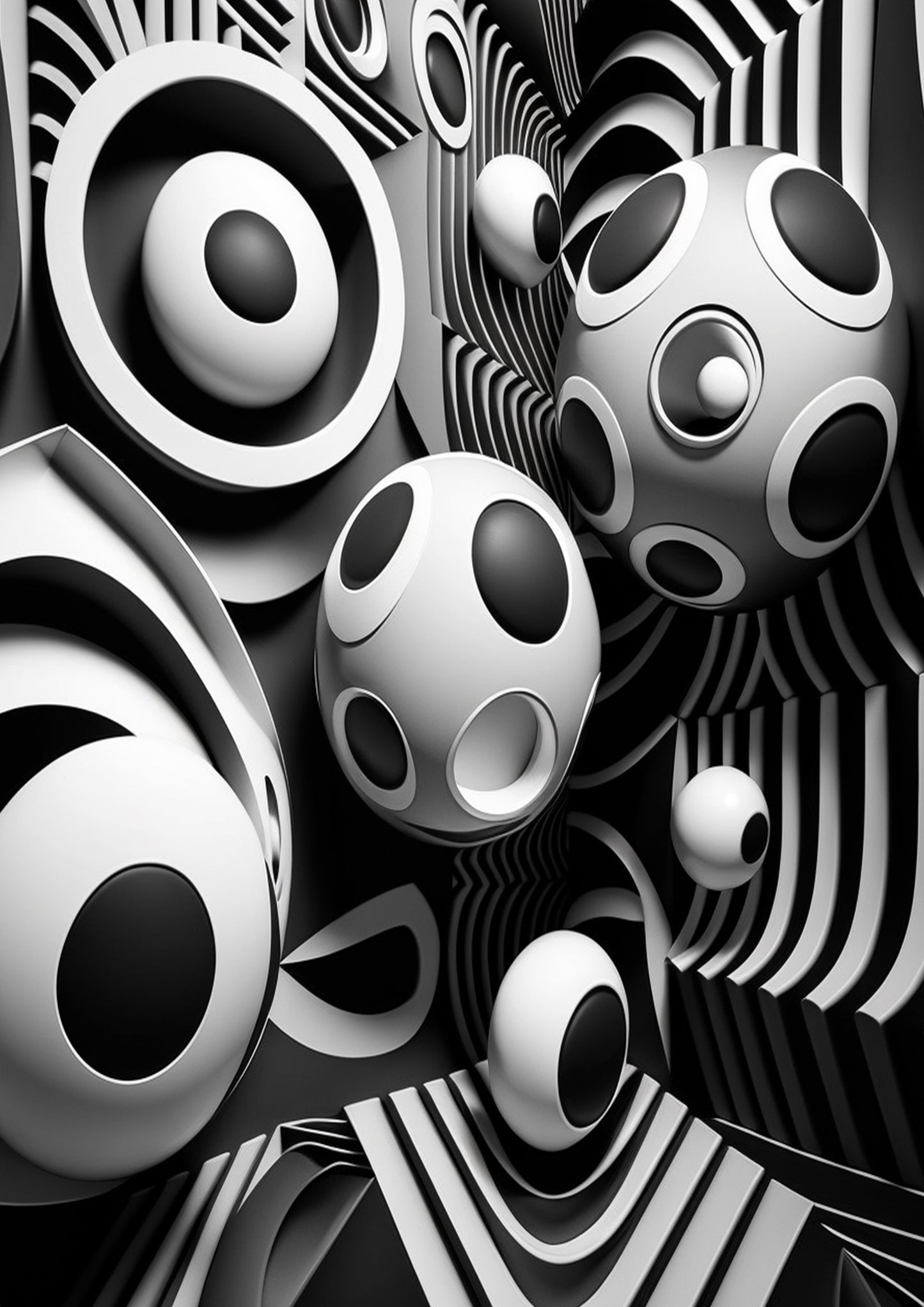 The Monochrome Pattern Collection - full poster set