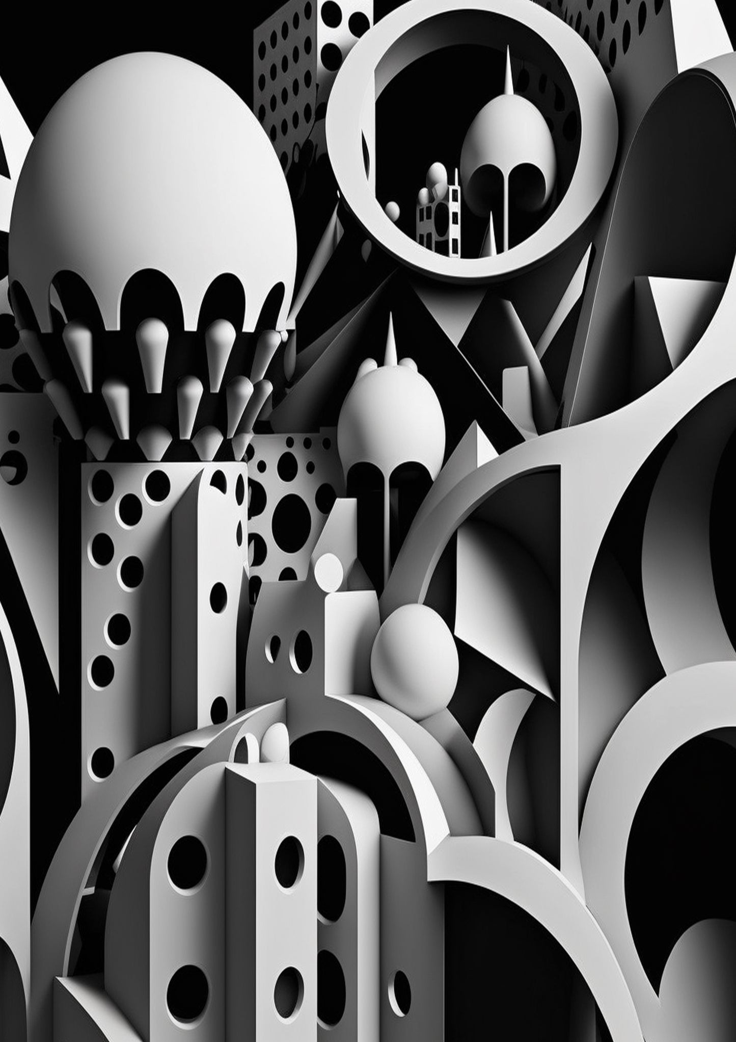 The Monochrome Pattern Collection - full poster set