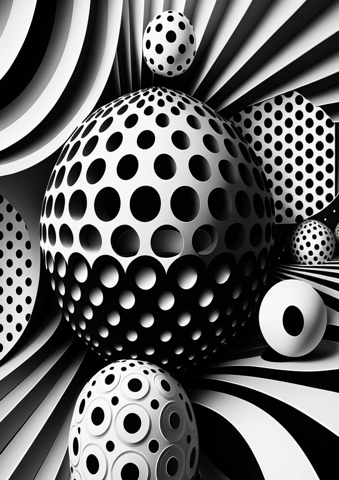 The Monochrome Pattern Collection - full poster set