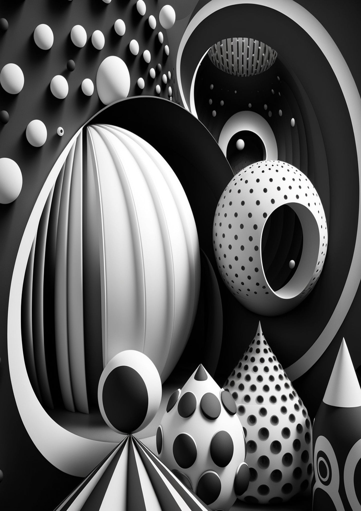 The Monochrome Pattern Collection - full poster set