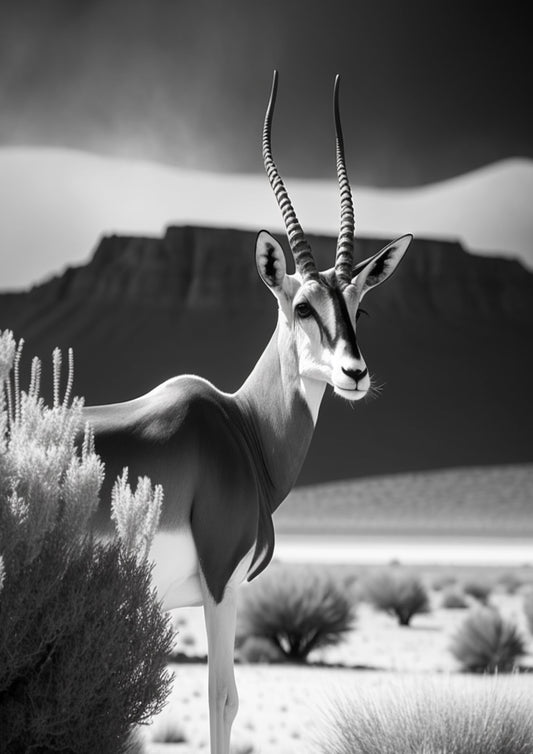 The monochrome wild animal’s collection - Springbok