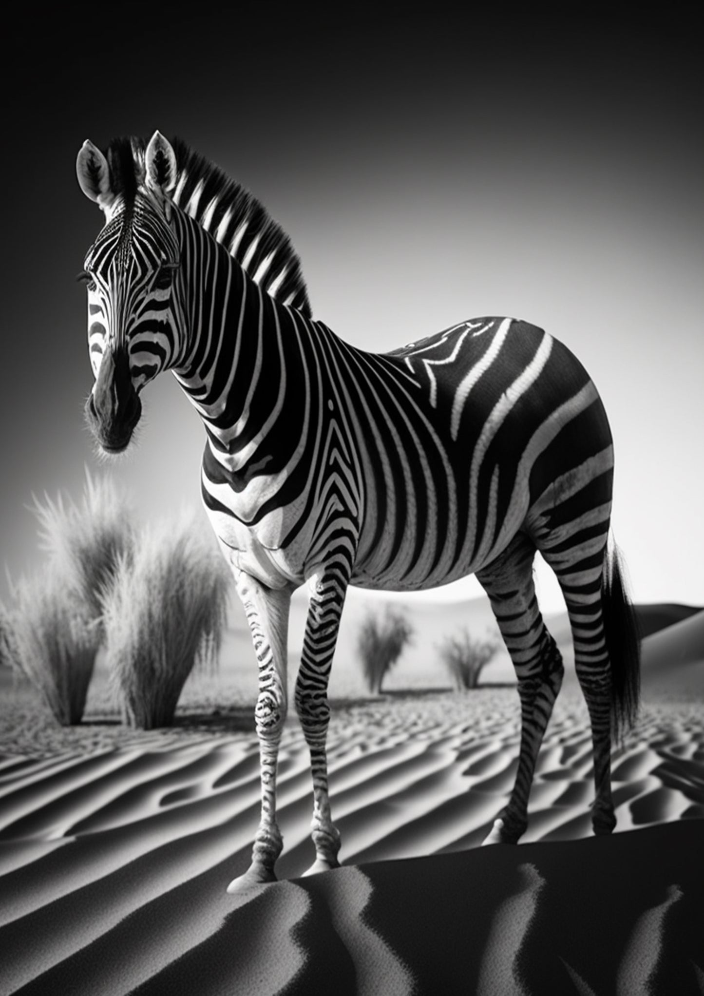 The monochrome wild animal’s collection - the Zebra