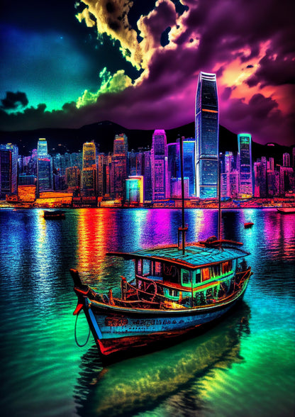 Hong Kong themed - neon city