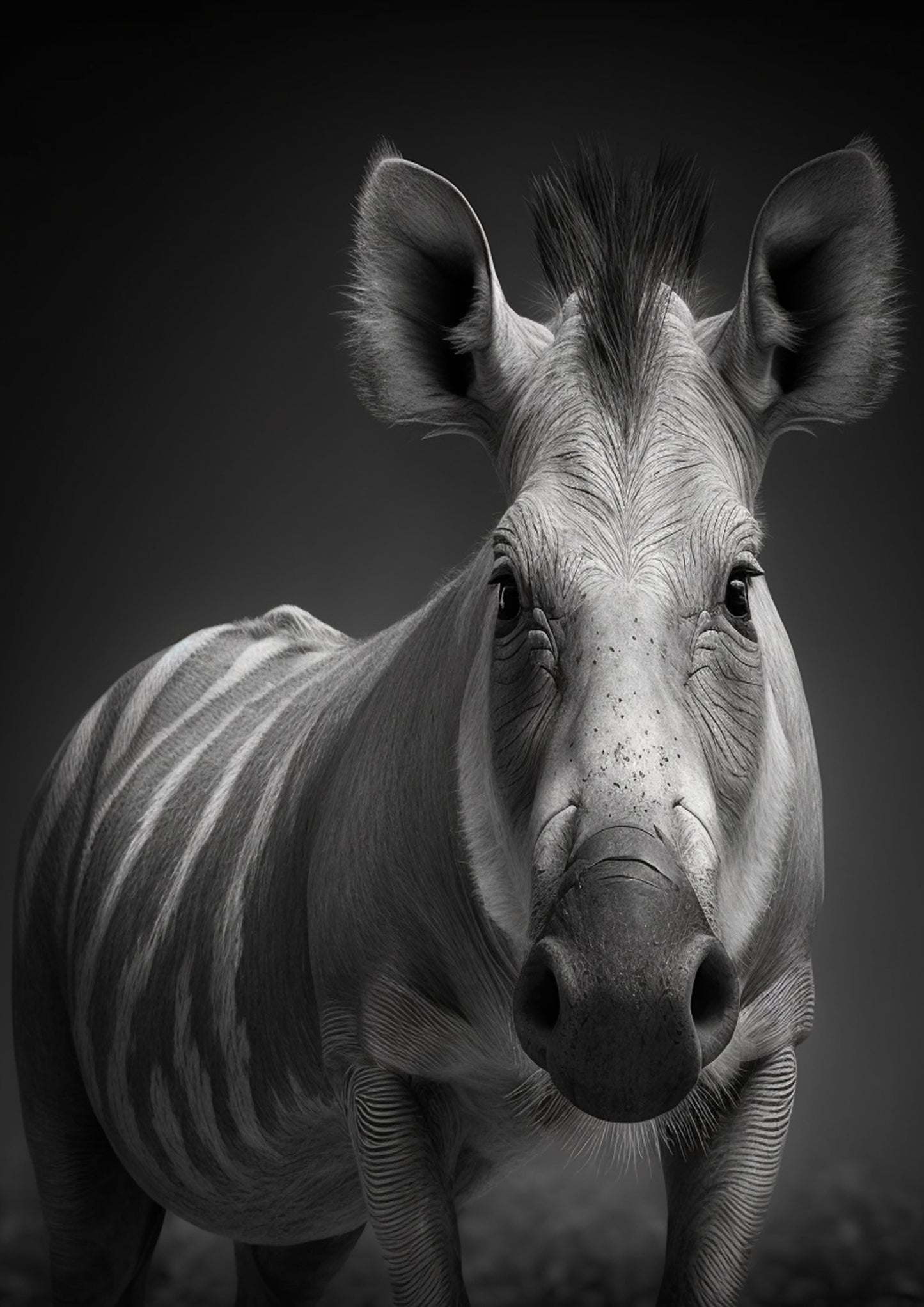 The monochrome wild animal’s collection - the Warthog